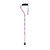 Drive Medical Offset Handle Aluminum Adjustable Cane-Burst Floral