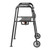 MD by Drive Medical Air-Go Walker with Seat-Black Onyx