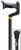 Orthopedic Handle Height Adjustable Walking Cane with Ice Pick-Black