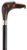Made in Italy Brown Eagle Head Walking Cane With Glass Eyes