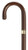 Premium Northern Ash Men's Crook Handle with Gold plated Band Rosewood Finish Walking Cane
