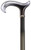 Ladies Grey Tease Acrylic Derby Handle Walking Cane