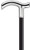 Tuxedo Time Shiny Chrome Handle Walking Cane Tuxedo Time Shiny Chrome Handle Walking Cane