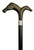 European Mare and Foal Horse Head Handle Walking Cane