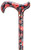 Bloom 'N Red Ladies Floral Walking Cane