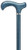 Lady Melbourne-Stone Wash Blue Walking Cane