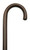 Men's Crook Handle Walnut Finish Walking Cane Men's Crook Handle Walnut Finish Walking Cane