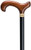 Men's Scorched Cherry Stain Derby Handle on Black Shaft Cane Men's Scorched Cherry Stain Derby Handle on Black Shaft Cane