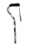 Dogs Print Offset Handle Adjustable Shaft Walking Cane