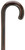 Men's Imported Genuine Ebony Crook Handle Cane Men's Imported Genuine Ebony Crook Handle Cane