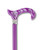 Ladies Purple Pearl Diamond Designer Adjustable Cane