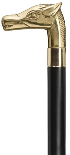 Brass Horse Head Walking Cane Exquisite Canes