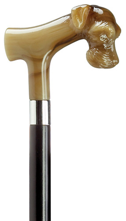 Horn Schnauzer Dog Walking Cane