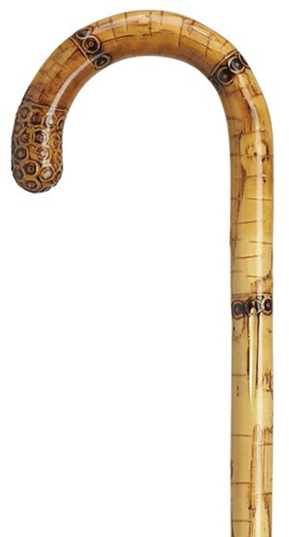 Ladies Carved Bulb Nose Walking Cane