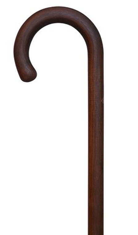 Men's Genuine American Walnut Crook Handle Walking Cane