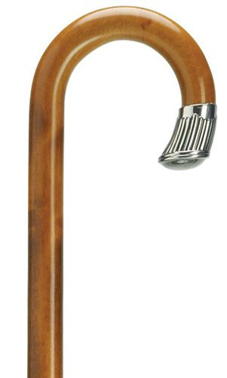 Men's Alpacca Silver Nose Cap Maple Wood Walking Cane