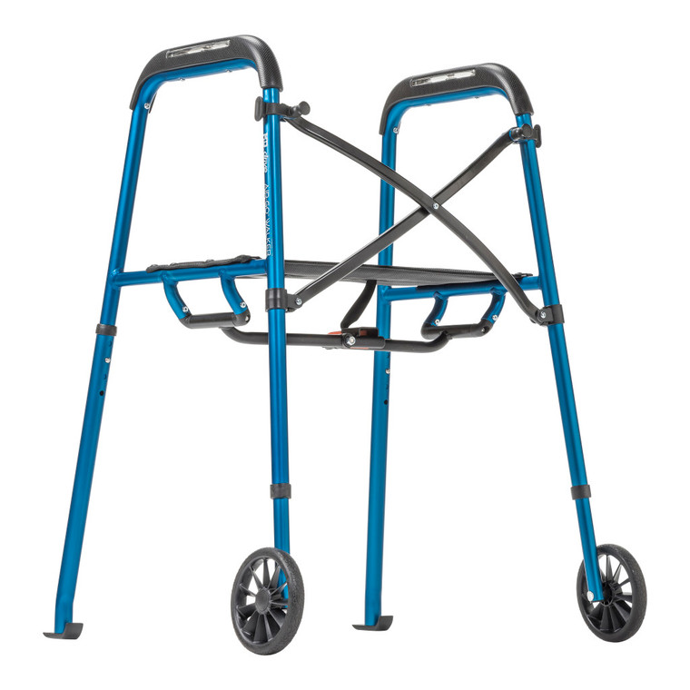 MD by Drive Medical Air-Go Walker with Seat-Blue 