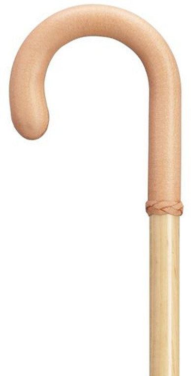 Men's Genuine Pigskin Natural Shaft Walking Cane