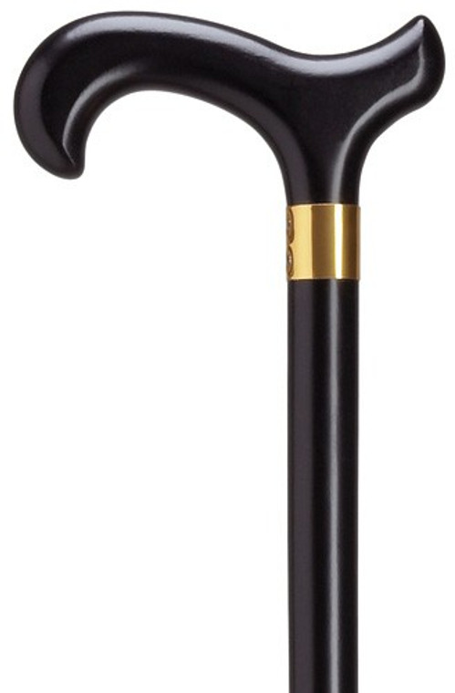 Men's Black Derby Handle Walking Cane