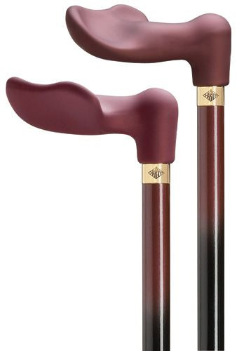 Soft Touch Raspberry Palm Grip Handle Walking Cane