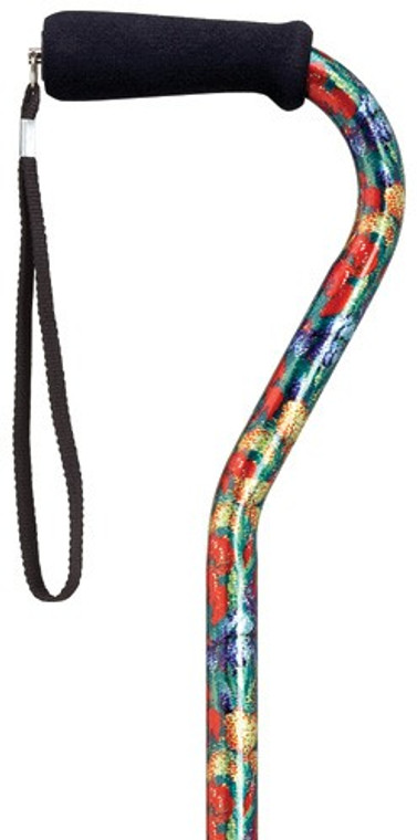 Offset Summer Garden Walking Cane