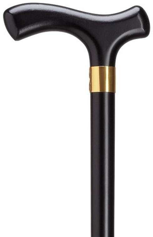 Men's German Black Fritz Handle Cane