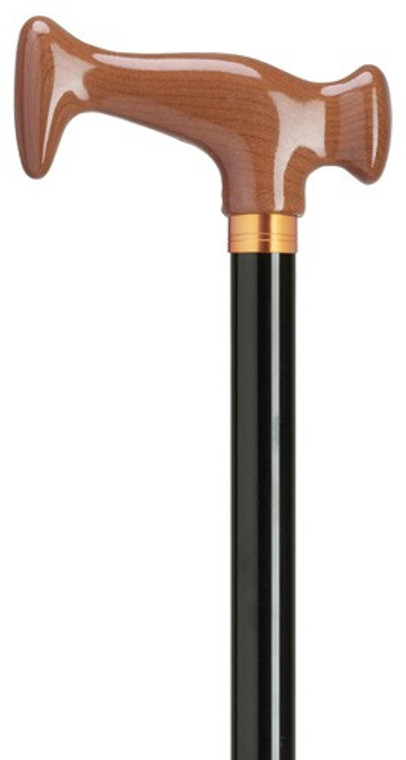 Light Maple J Escort Handle Adjustable Cane