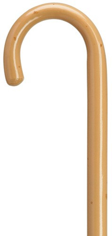 Northern Ash Men's Crook Handle Malacca Finish Walking Cane