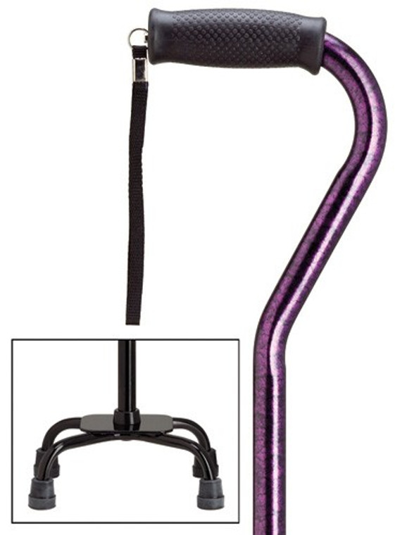 Purple Granite Quad Cane