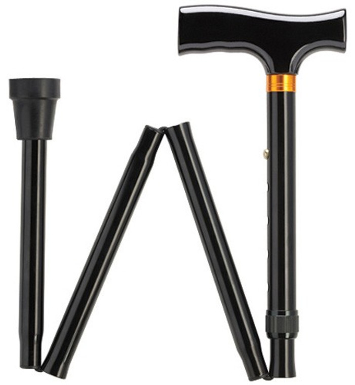 Simply Solid Folding Cane-Black