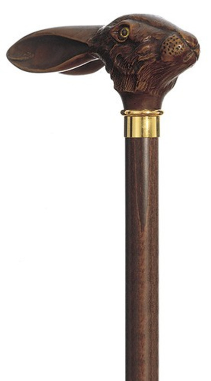 Italian Brown Jack Rabbit Harvey Walking Cane