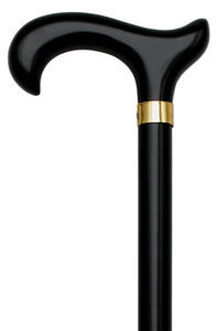 Extra Tall Men's Black Wooden Walking Cane Exquisite Canes