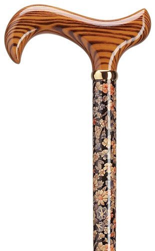 Ladies Fall Harvest Floral Walking Cane Exquisite Canes 6591