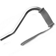 Alex Orthopedic Bariatric Adjustable Length Cane-Chrome Silver