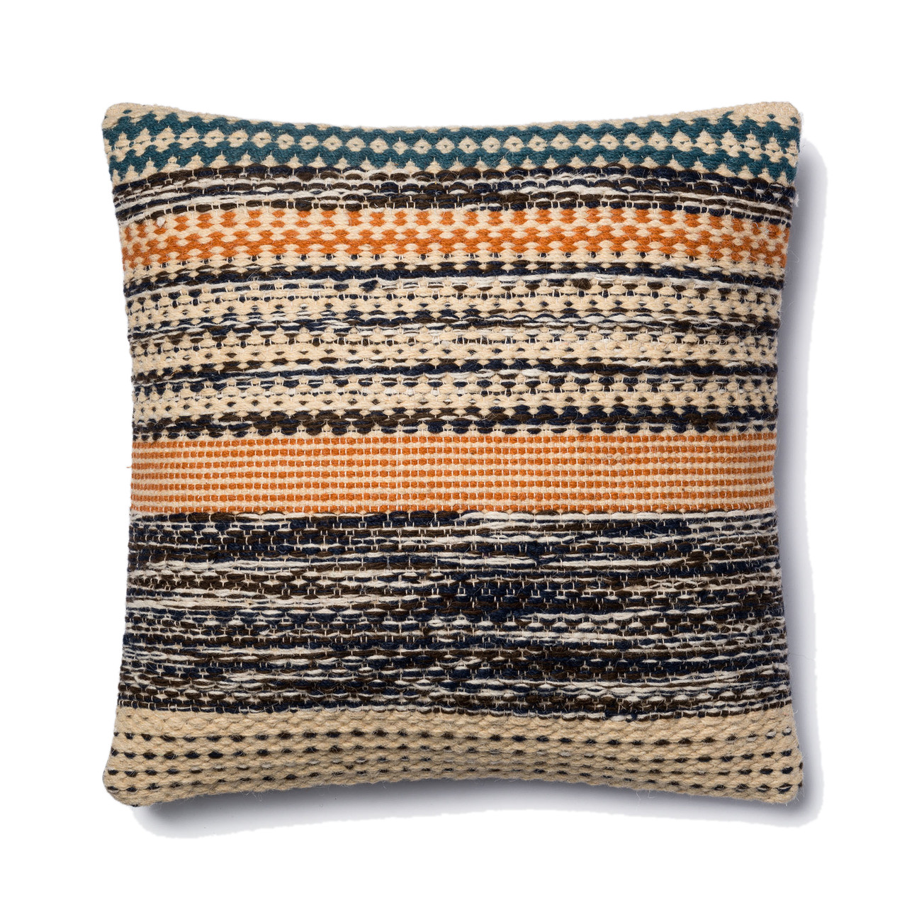 Magnolia Home P1009 Orange/Blue Pillow by Joanna Gaines - Free Shipping ...