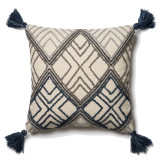 Magnolia Home P0425 Blue/Ivory Pillow by Joanna Gaines