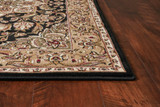 Cambridge 7327 Black/Beige  Kashan Medallion