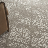 Nourison Damask DAS03 Ivory/Gray