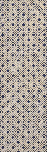 Nourison Deco Mod DEC02 Navy/Ivory