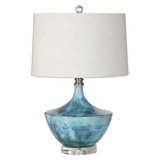 Uttermost Chasida Blue Ceramic Lamp