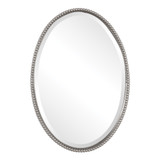 Uttermost Sherise Brushed Nickel Oval Mirror