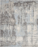 Nourison Etchings ETC02 Gray/Light Blue