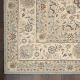 Nourison Living Treasures LI15 Aqua/Ivory