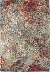 Nourison Artworks ATW02 Seafoam/Brick