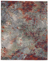 Nourison Artworks ATW02 Seafoam/Brick