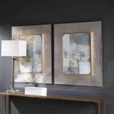 Uttermost Gilded Whimsy Abstract Prints, S/2