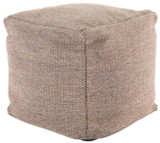 Jaipur Living Montauk-Mastic MOT03 Tan Indoor/Outdoor Pouf