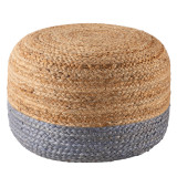 Jaipur Living Saba-Oliana SAA11 Light Gray Indoor Pouf