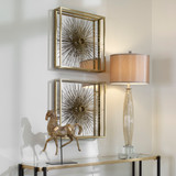 Uttermost Starlight Mirrored Brass Wall Decor