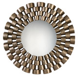 Uttermost Taurion Silver Leaf Round Mirror